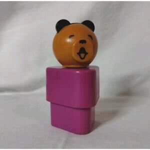 Vintage Fisher Price Bear Shape Sorter Figure Replacement Triangle 1984